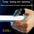 Slim Fingertip Gloves For Gamers Sweatproof Tear Resistant Touch Screen Finger Sleeve Fingertip Cover With Storage Case. 