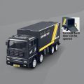 Simulation Transporter Container Truck Freight Vehicle Children Kids Pull Back Car Model Educational Toys for Boy Game . 
