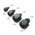 AN3 AN4 AN6 AN8 AN10 Male to Female Flare Adapter Reducer Black Aluminum Fuel Line Fitting 1/8NPT Thread. 