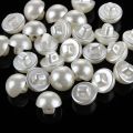 50PCS 10mm Round Sewing Pearl Buttons mushroom buttons for Clothing Dress Accessories Scrapbooking Garment Decorative DIY Crafts.