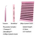 DIY Lashes Extension kit Eyelashes 200 PCS Clusters Lash Bond and Seal Makeup tools  for gluing Lashes Gluing Glue Accessories. 