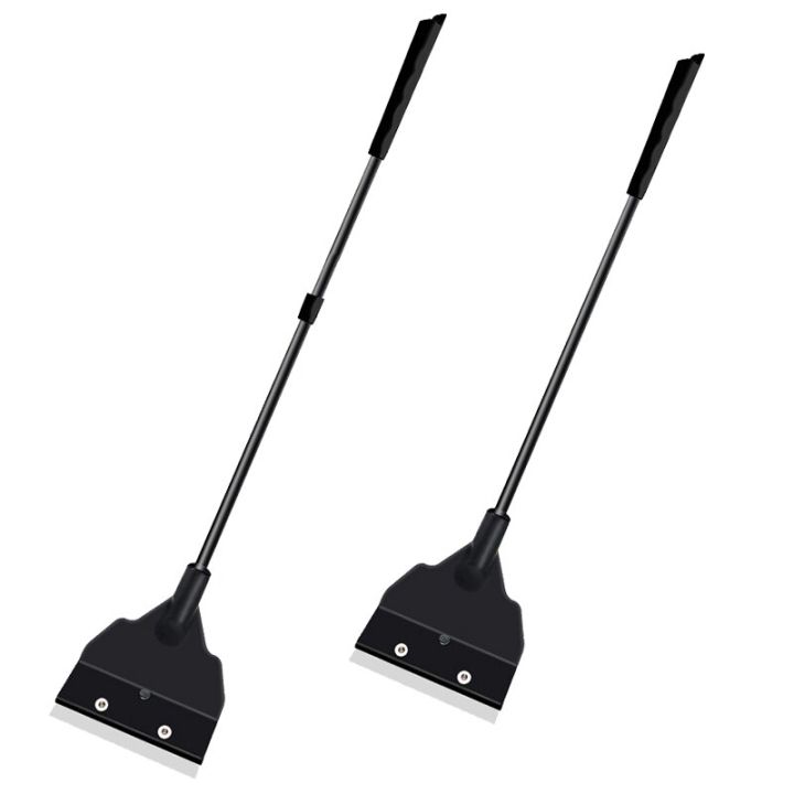 Aquarium Algae Scraper Cleaner Long Handle Detachable Tank Razor Blade