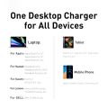 Baseus 65W GaN Charger Desktop Fast Charger 4 in 1 Laptop Phone Charger Adapter For iPhone 15 14 13 Pro Max .