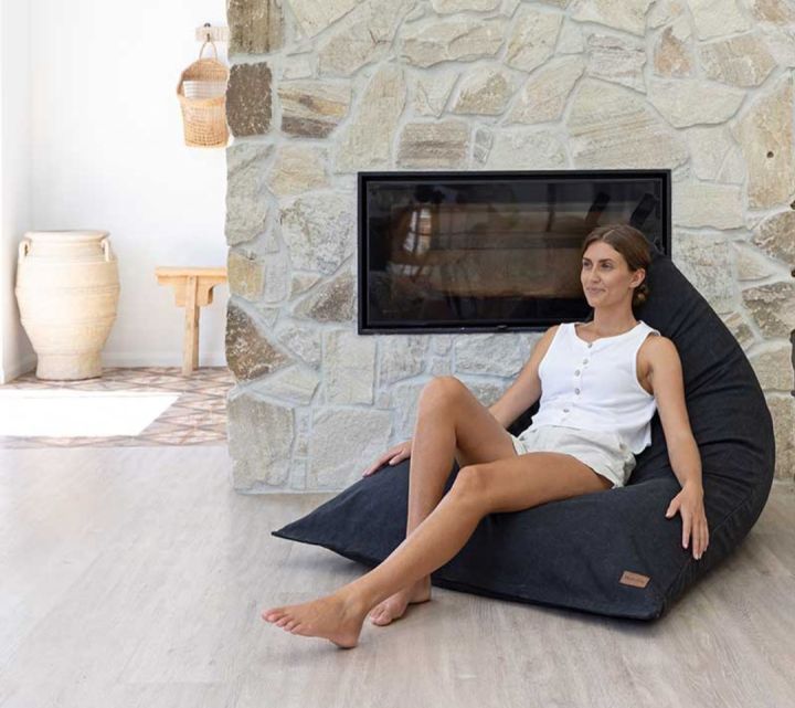 Bean Bag Large with Filler Lazy Bean Bag Chair Sofa Puff Lounger