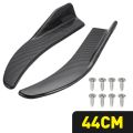 1 Pair Universal Black/Car Carbon Fiber Screen Car Bumper Spoiler Front Lip Anti-Collision For BMW Mercedes-Benz Toyota Audi. 
