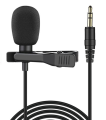 MC01 Portable 1.5m Wired Mini Microphone Type C For Phone PC Laptop Metal Clip-on Lavalier USB mic 3.5mm Condenser Microphone.