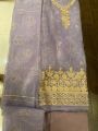 organza light purple ladies suit. 