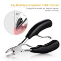 2Pcs Toenail Clippers, Medical Grade Toe Nail Trimmer, Nail Clippers for Thick Nails or Ingrown Toenail Tool, Stainless Steel. 