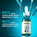 Garnier Bright Complete Facial Serum With 4% Vitamin C Niacinamide AHA Salicylic Acid Daily Hydrating Essence Skin Care 30ml. 