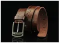Men's belt Korean fashion casual belt leather belt White Belt cheap belt length 110cm waist 25-36 inches. 