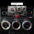 Car central air conditioning knob aluminum alloy decorative ring 3pcs set suitable for 2019+ Suzuki Jimny JB64/JB74. 
