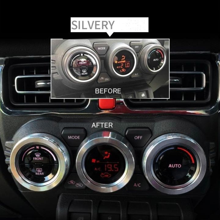 Car%20central%20air%20conditioning%20knob%20aluminum%20alloy%20decorative%20ring%203pcs%20set%20suitable%20for%202019+%20Suzuki%20Jimny%20JB64/JB74%20-%20Image%205