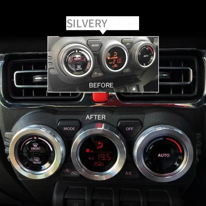 Car%20central%20air%20conditioning%20knob%20aluminum%20alloy%20decorative%20ring%203pcs%20set%20suitable%20for%202019+%20Suzuki%20Jimny%20JB64/JB74%20-%20Image%205