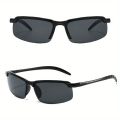 2 Pairs of Night Vision Glasses Men's Goggles Half Frame Fashion Glasses Day and Night Dual-use Driving Glasses Half Frame. 