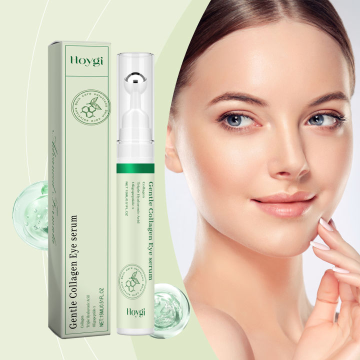 Collagen Eye Serum Cream Anti Dark Circles Eye Bags Eyes Puffy Repair Brightening Tighten Lifting Moisturizing Under Eye Roller