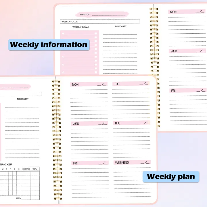 52%20Weeks%20Weekly%20Planner%20Notebook%20A5%20Undated%20Spiral%20Agenda%20Daily%20Student%20Schedules%20Journal%20Stationery%20Office%20School%20Supplies%20-%20Image%203