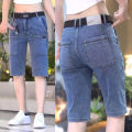 New Design Multi-pocket Denim Shorts Men Summer Thin Straight Casual Short Jeans Stretch Fashion Streetwear Men's Shorts Korean.