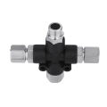 3-Way Airbrush Air Hose Adapters Splitter Manifold Airbrush Accessories Multi Use Airbrush Fittings 1/8" with Adjust Knob Valve. 