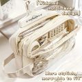 Large Capacity Multi-Compartment Storage Pencil Case, Stationery Bag, Pen Holder, Makeup Organizer, Portable Gift. 