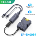 EDUP SK0089 Starlink Mini 150W POE and 100W Isolated Gigabit POE Splitter with DC and RJ45 Interface 1000Mbps for Portable Mini.