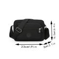 Women's Solid Color Multi-Pocket Crossbody Bag, Multi-Functional Shoulder Bag, Trendy Same-Color Business Bag.