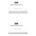 Led Tube T5 T8 Light For Home 220V 110V Aluminum Led Lamp Bar 6W/8W Home Kitchen Bedroom Wall Lamp Decor Lighting 3Hole Ports. 