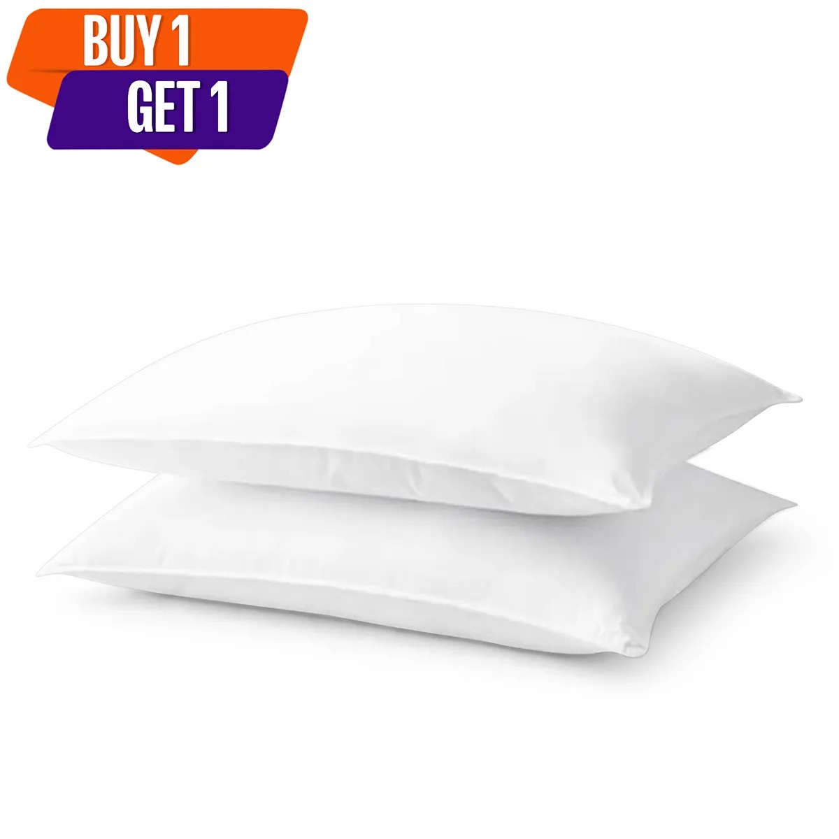Two (2) Micro Fiber Regular Size Head Pillows Combo | Buy 1 Get 1 Pillow | Korean Fiber