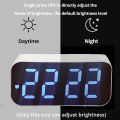 LED Mirror Table Clock Digital Alarm Snooze Display Time Desktop Electronic Table Clocks Desktop Clock. 