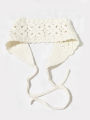 1 Flower-Hollowed-Out Knitted Hair Band, Colorful Woven Ribbon, Versatile Hair Accessory, Cute Girl's Hair Band.