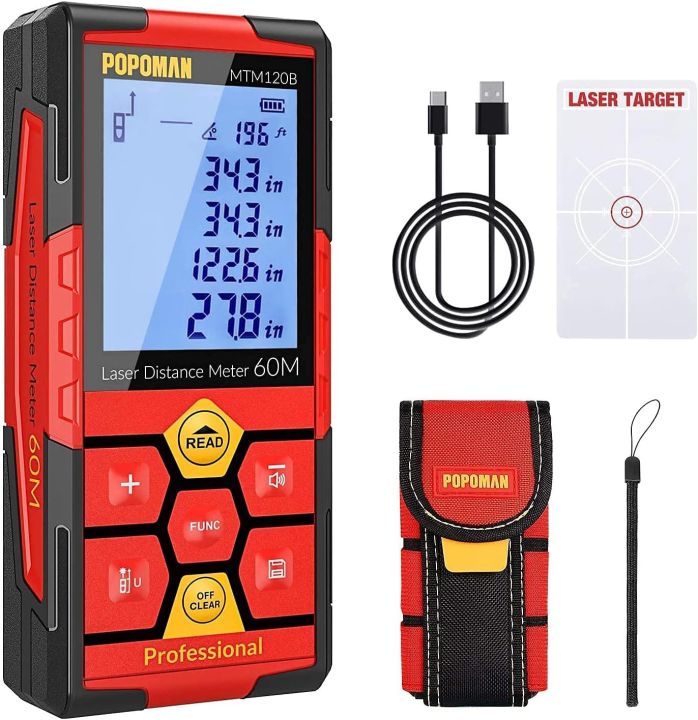 POPOMAN Laser Range Finder 50m USB