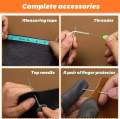 BUDDUR Leather Sewing Tools Kit With Waxed Threads And Finger-cot Hand Sewing Needles DIY Handmade Craft Accessories Set. 