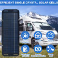 Solar Panel Kit 12V 30W IP65 Waterproof Solar Trickle Charger Portable Monocrystalline Solar Powered Battery Charger with. 
