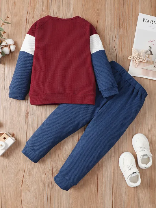 Winter%20Newborn%20Infant%20Baby%20Boy%20Long%20Sleeve%20Knitted%20%20%20%20Soft%20%20Waffle%20%20Letter%20Casual%20Fashion%20Baby%20Clothing%20-%20Image%205