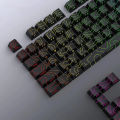 2027 Topographic Keycaps 4.0 Version Shine Through 98 Key PBT Cherry Profile Side Print Backlit for MX Gamer Mechanical Keyboard. 