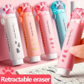 Kawaii Retractable Eraser Cute Cat Korean Stationery Rubber Drawing Erasers Children's school supplies Office. 