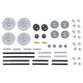 50PCS MOC Technical Gear and Axle Frictionless Cross Pins Pack for legoeds 10928 51416 3649 3648 3647 3749 3713 32123 32269 3708.