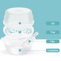 Microwave Bottle Sterilizer Steam Sterilizer Fits 6 Baby Bottles for Baby Bottles Pacifiers Cups Disinfect in 2-6 Minutes. 