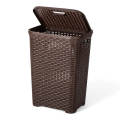 Laundry Basket Luxury Rattan With Lid High Quality Graded Plastic. 