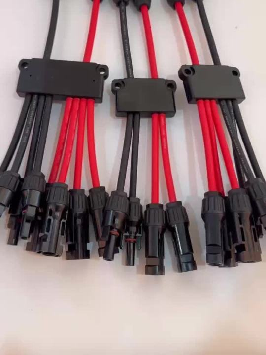 2 to 4/6/8 Y Branch P Solar Connectors for Solar Panels,Tool-Free Connectors 10awg, Solar Panel Splitter,for boat and RV.