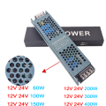 12V 24V 36V 48V LED Driver Power Supply 500W 400W 300W 200W 100W AC/DC Transformer Converter For LED Strip Indoor Home Lighting.