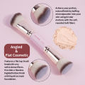 MAANGE 4pcs Dual-ended Basic Makeup Brushes Set with Foundation Powder Blush Details for Eyeshadow Brushes Beginner Travel Tools. 