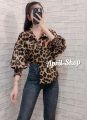 Tiger puff sleeve shirt🔥Chest 36-40 inches🔥Hot sale🔥Ready to Send🔥. 
