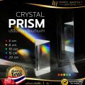 Optical K9 triangle prism rainbow triangular glass prism for photography and learning. 