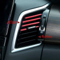 1m DIY Air Conditioner Outlet Decorative Strip AC Vent U Shape Moulding Trim Decor Protector Strips Car Accessories.