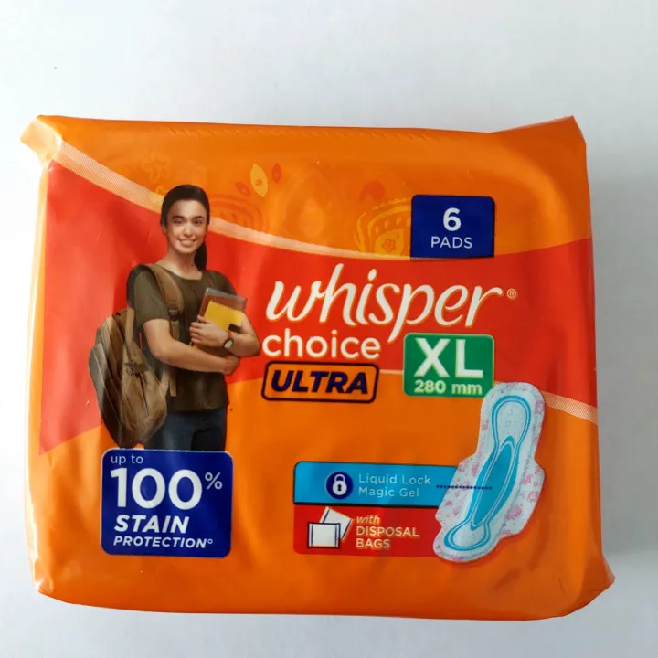 Whisper%20Choice%20Ultra%20XL%206-pad%20280mm%20Sanitary%20Pad%20-%20Image%209