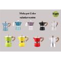 Italian quality aluminum Moka pot coffee (wood grain plastic handle) mocha pot coffee mocha pot. 