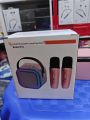 K12 Colorful Karaoke Sound System 1 Wireless Microphone Portable Bluetooth Speaker with Mic | Rechargeable Party Speaker. 