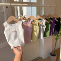 Fashion Children T-shirt For Girls Boys Cotton Vest Tops Kids Summer Clothes Sleeveless T-shirt.