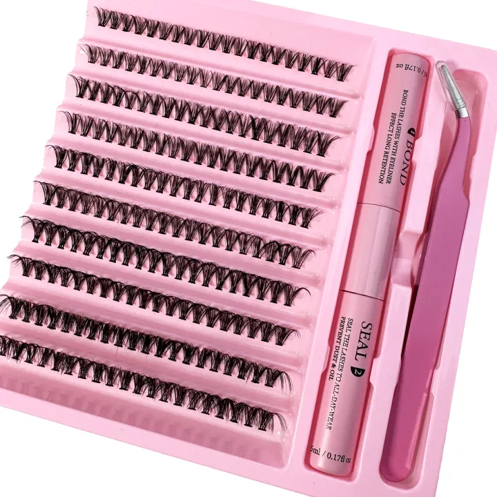 DIY%20Lashes%20Extension%20Kit%20Lash%20Bond%20and%20Seal%20Remover%20Eyelashes%20200%20PCS%20Clusters%20Makeup%20Tools%20for%20Gluing%20Lashes%20Gluing%20Glue%20-%20Image%202