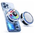 Memo CX16 Magnetic Semiconductor Phone Cooler - RGB Radiator Cooling Fan for Mobile Gaming.